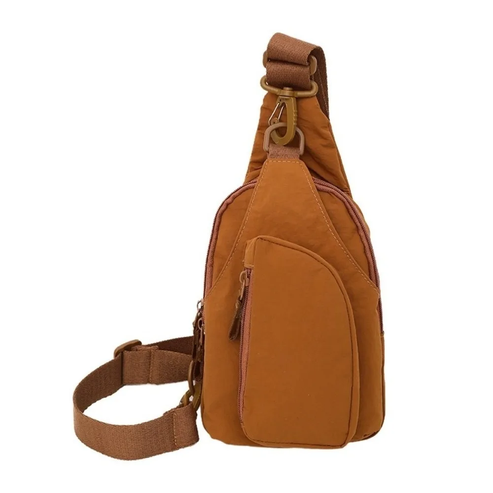 

Casual Men's Chest Bag Large Capacity Waterproof Nylon Shoulder Bag Breathable Adjustable Strap Crossbody Fanny Pack