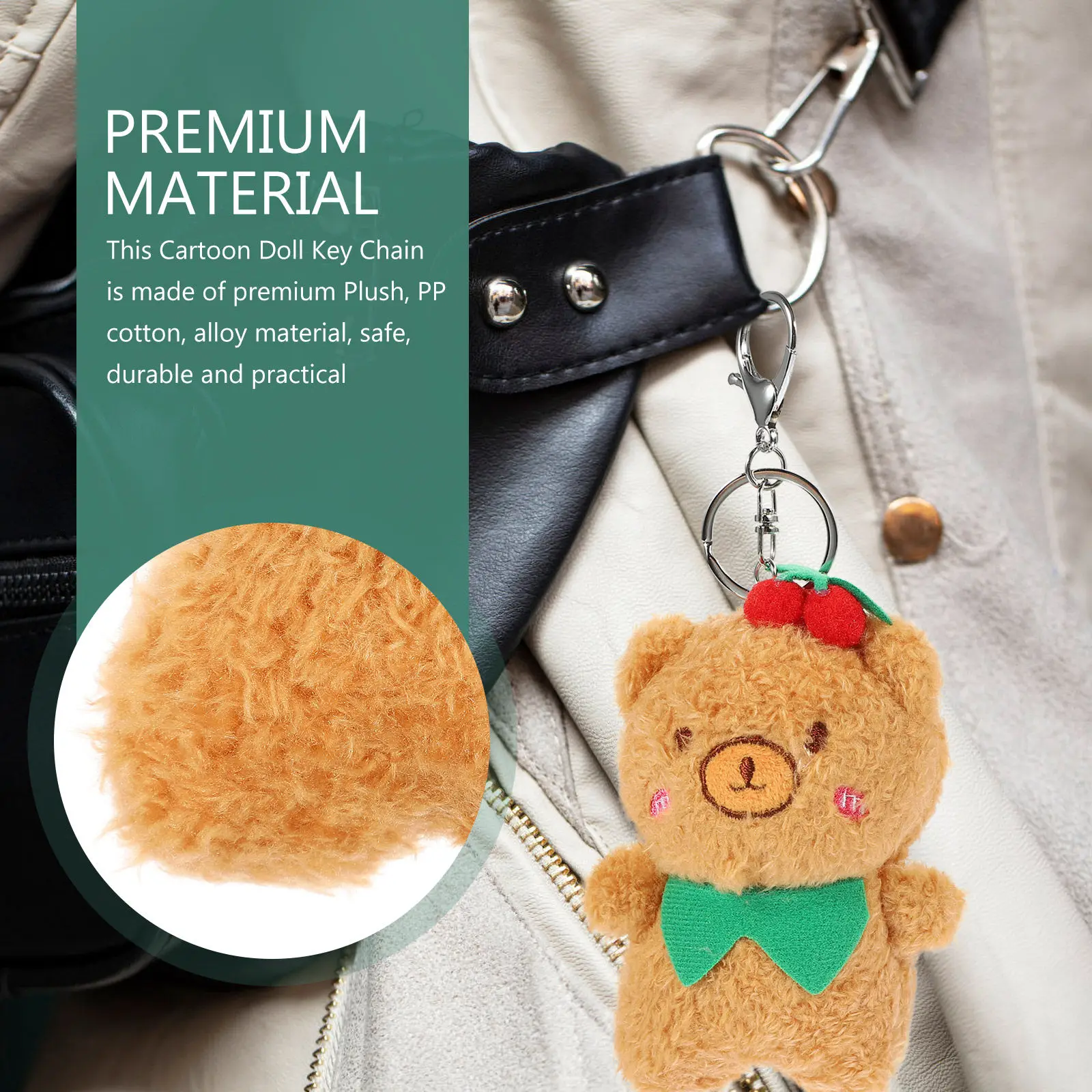 

Милый мультяшный брелок-подвеска для ключей и сумок, мягкий декоративный аксессуар-шарм для подвешивания