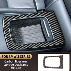 Carro Traseiro Linha Caixa De Armazenamento Frame, Decoração De Fibra De Carbono, Acessório Guarnição, BMW Série 3, E90, E92, E93, M3, 2 Portas, 2005-2013