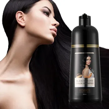 블랙 컬러 샴푸 버블 컬러 헤어, A 컬러 식물, 폼 헤어, 미용 500ml
