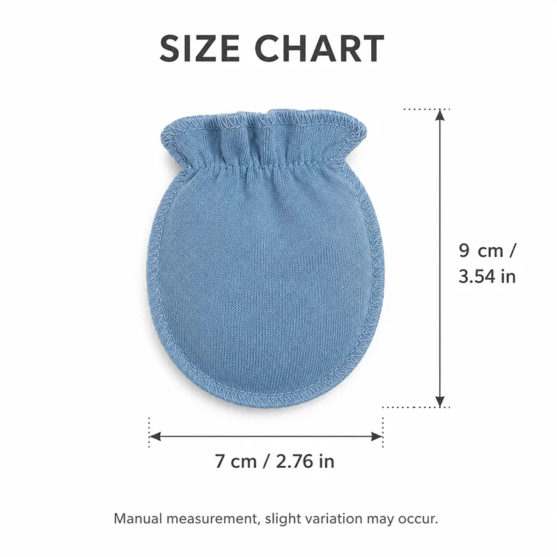 6 Paar Neugeborenen-Handschuhe gegen Kratzer aus Weicher, Atmungsaktiver Baumwolle für 0-3 Monate alte Jungen und Mädchen, Zubehör-Geschenkset – Detail 1