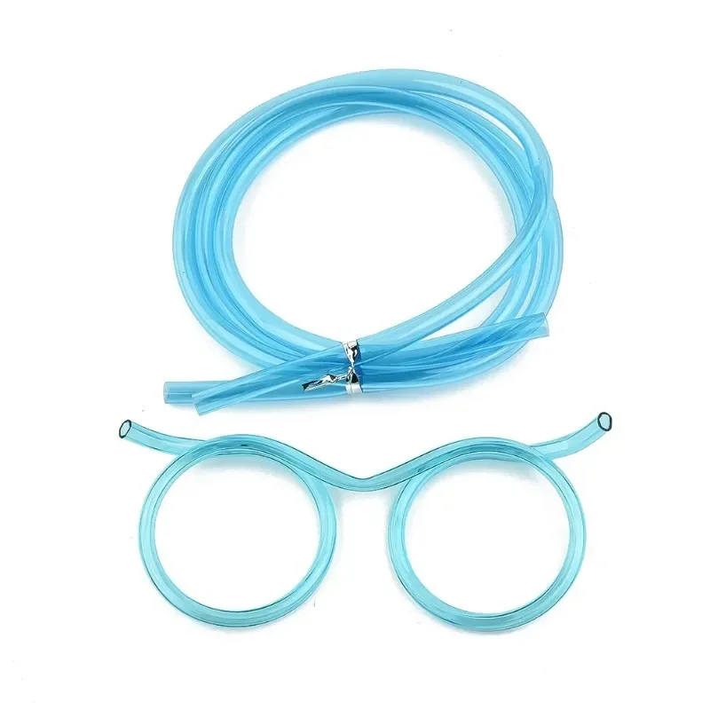 Creative Crazy Funny Soft Glasses Beard Straws Flexible Drinking Tube Birthday Holiday Party Accessories Plastic Drinking Straws