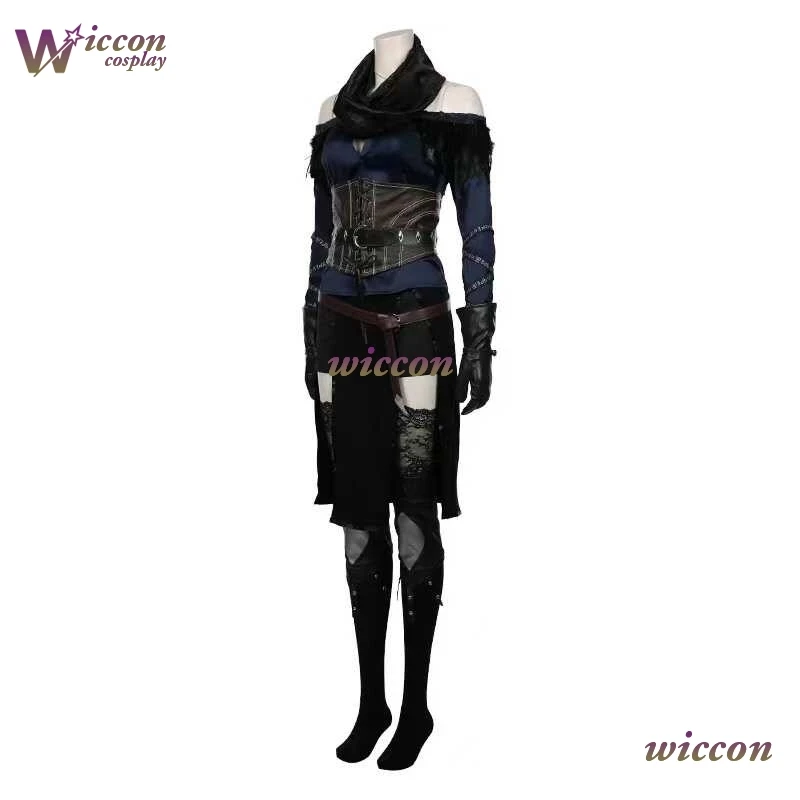 أزياء الباندا Witcher3 Yennefer of Vengerberg Janka Jenny التأثيرية أزياء الهالوين للنساء البالغات أزياء السراويل البدلة المعرض الزي شعر مستعار