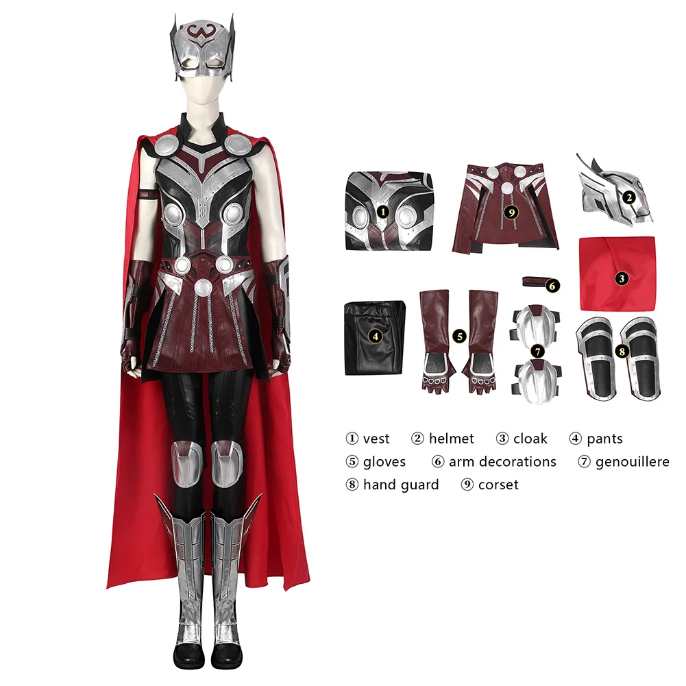 

Jane Foster Cosplay Costume Thor Love and Thunder antasia Disguise Clothing Halloween Carnival Suit