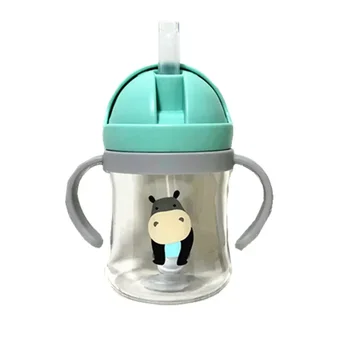 2025 Cartoon Pattern Outdoor Child Drinking Bottle with Straw Baby Feeding Cup Training…