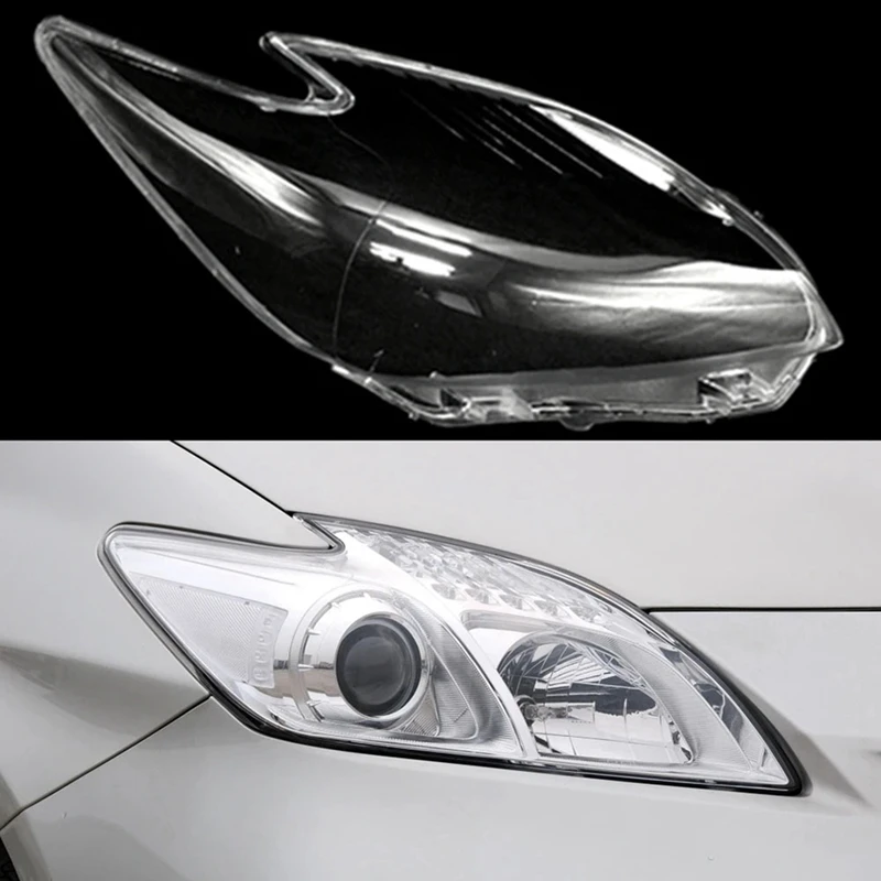 For Toyota Prius 2010-2012 Front Right Headlight Cover Head Light Lamp Lamp Shell Mask Lampshade Lens Replacement Accessories