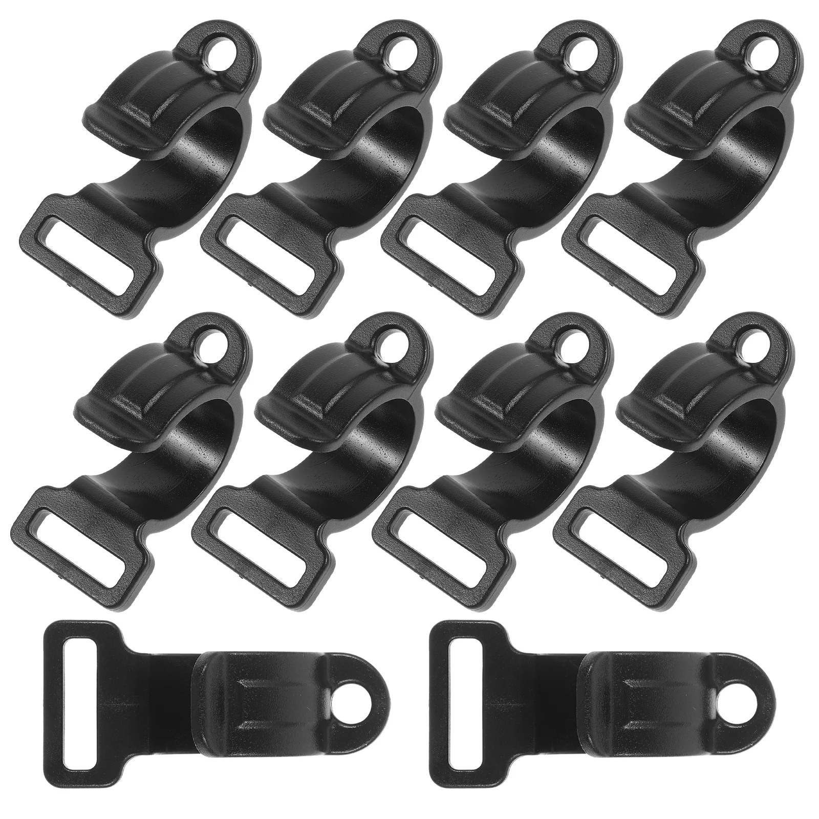 

10pcs Tent Pole Hooks 24x20x17mm Plastic Stable Lightweight Camping Gear Multi Functional Outer Inner Tent Connection