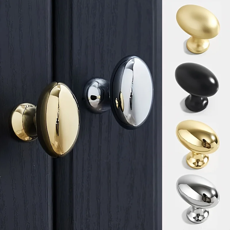 4Pcs Furniture Drawer Pulls Cabinet Knobs Vanity Pulls Elegant Wardrobe Pulls Brushed Surface Single Hole Furniture Handles
