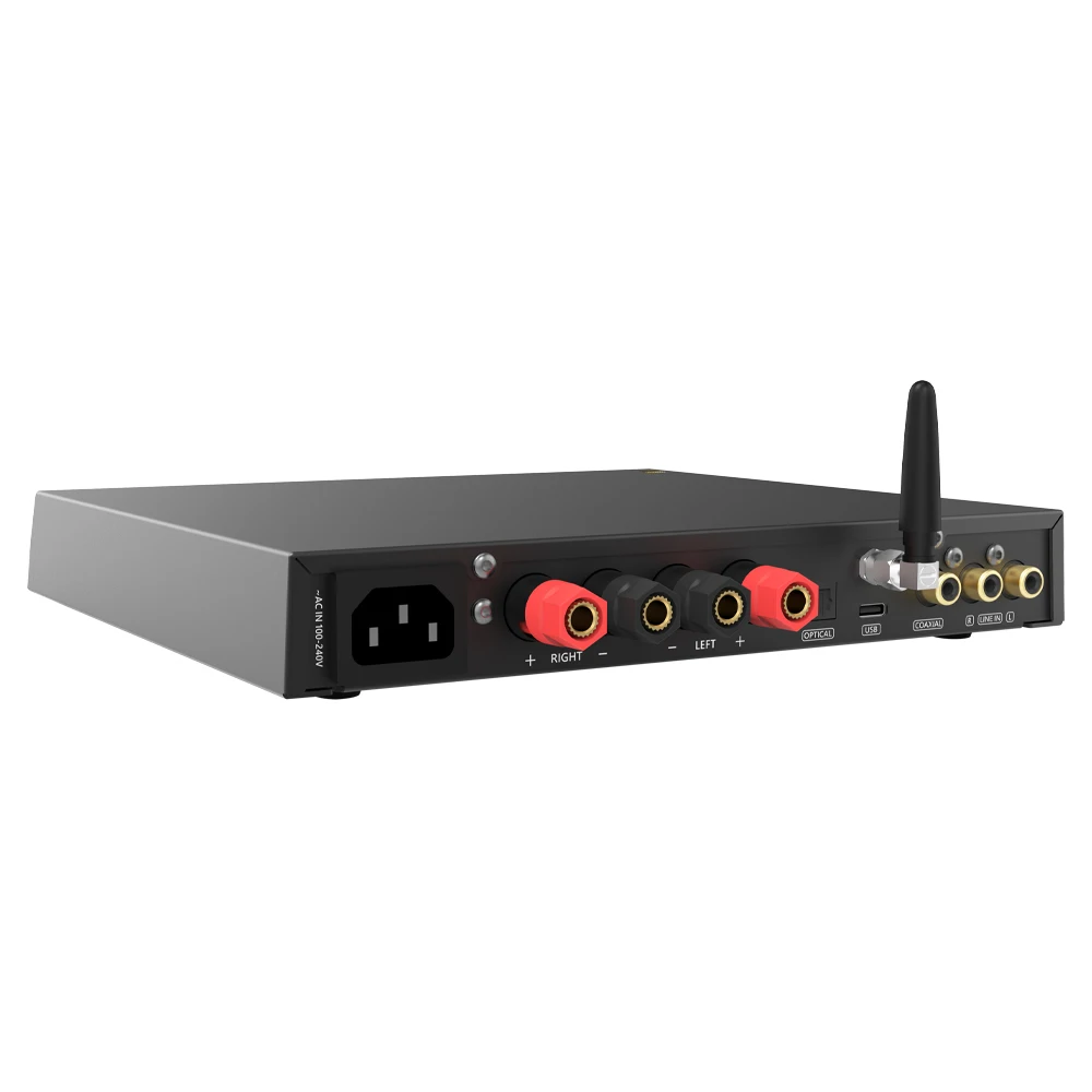 SMSL AL200 Intergrated Amplifier 165W*2 MA5332MS MQA-CD DSD256 XU316 Bluetooth5.0 6.35mm Headphone With Remote Control