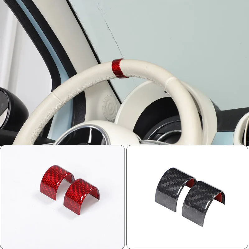 

Для Fiat 500 2007-2026, для Abarth 595 695 2017-2026: накладка на руль из настоящего карбона, аксессуары