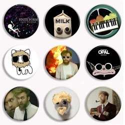 Jack Stauber Album Cover Cartoon Soft Button Pin Creative Milk Chicken Pop Food Brooch Badge Bag Accessories Decor Fans Collect