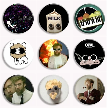 잭 스타우버 앨범 커버 만화 소프트 단추 핀, 크리에이티브 밀크 치킨 팝 푸드 브로치 배지 가방 액세서리, 장식 팬 수집 