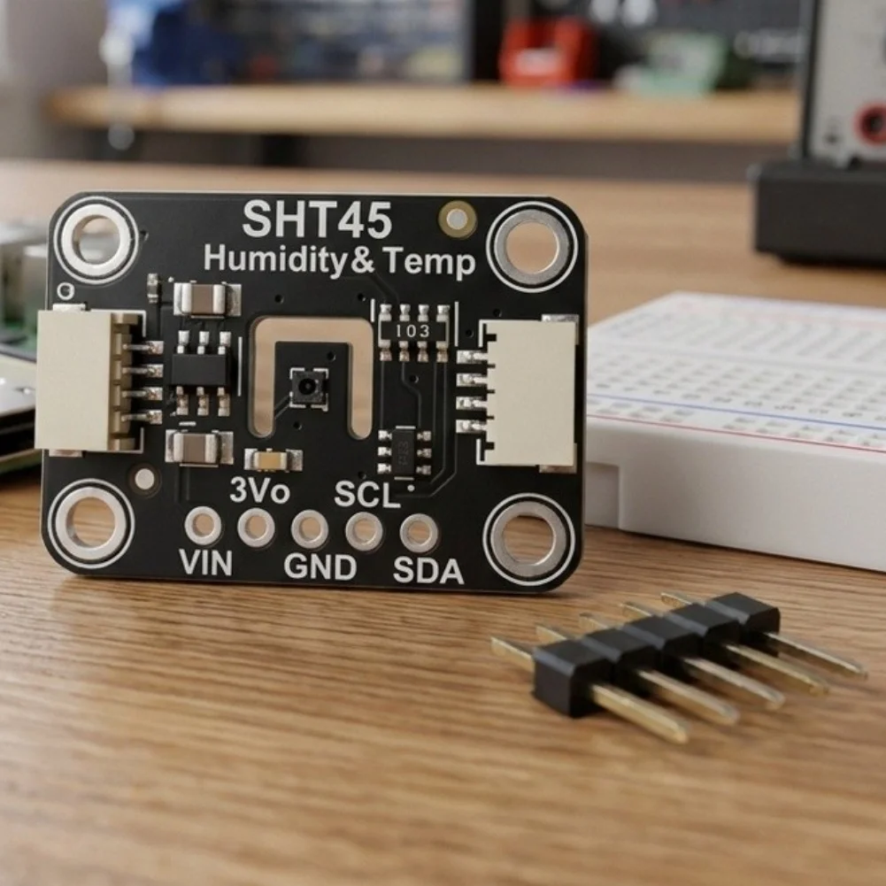 SHT45 I2C-Compatible Sensor Module Designed for Seamless Integration with Microcontrollers and Single-Board Computers