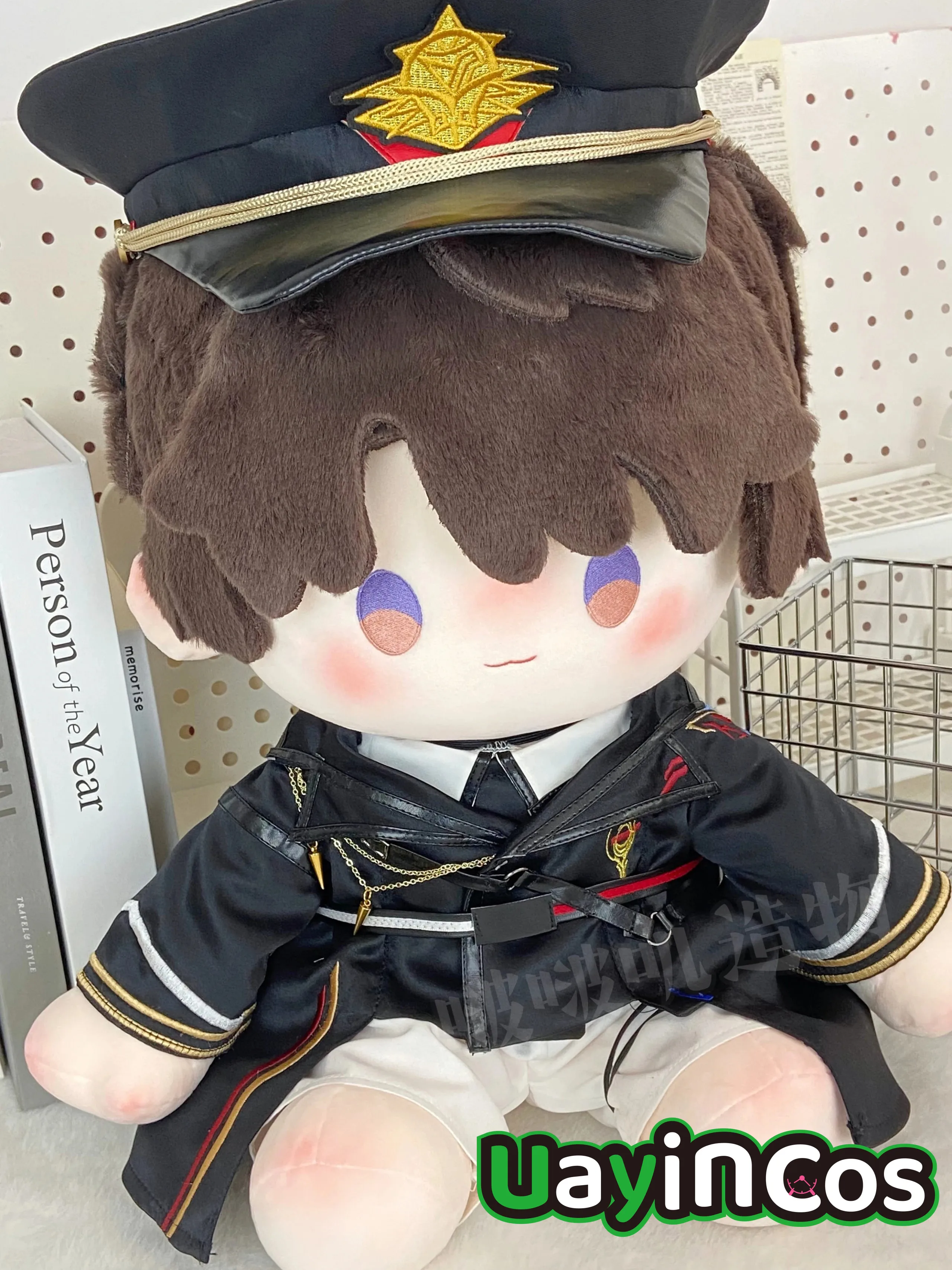 40cm Doll Clothes  Love and Deepspace Caleb Captain Uniform Suit Stuffed Plushies Plush Doll Accessories Cute Figure Toy For Kid