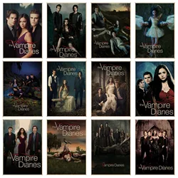 The Vampire Diaries Classic Movie Posters Canvas Painting Room Bar Cafe Aesthetic Art Wall Painting