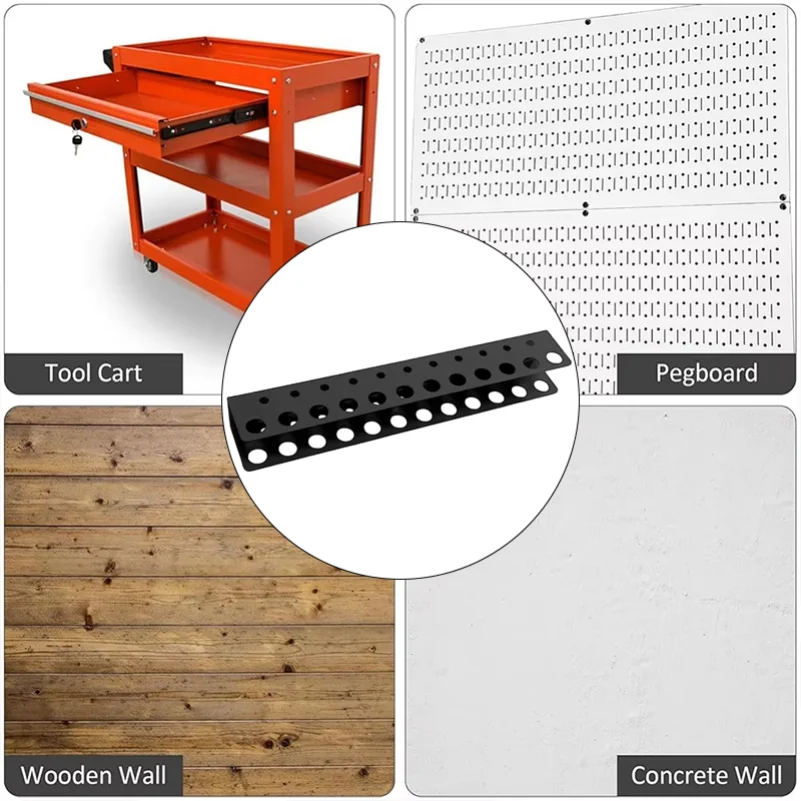 23 حفرة الحائط الأجهزة أداة تخزين الرف ورشة عمل أداة اليد المنظمون مفك البراغي رف أداة رف كماشة حامل أداة