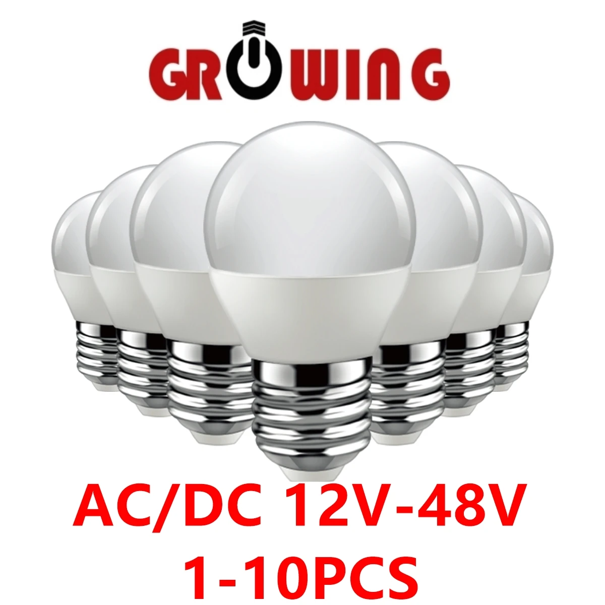 

LED Low voltage bulb G45 AC/DC 12V-48V E27 B22 Super bright warm white light 3W 5W for solar energy low voltage charger lighting