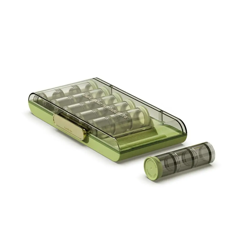 Mini Weekly Pill Organizer Box Reusable Waterproof 21-Grid Vitamin Storage Case Against Moisture Durable Jewelry Storage Box