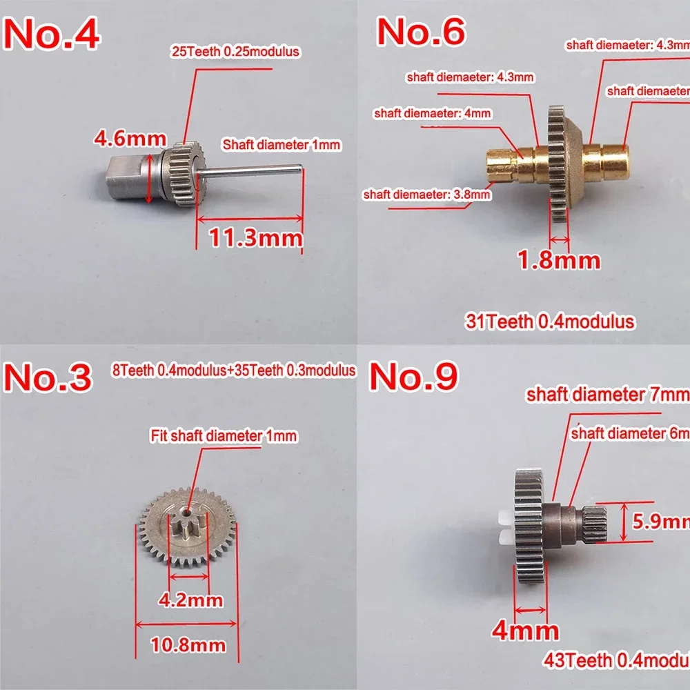 0.25 0.3 0.4 M Modulus Precision Metal Gear Series Miniature Copper Iron Gearbox Set Gear 1MM Shaft T Teeth Axis Gears Craft