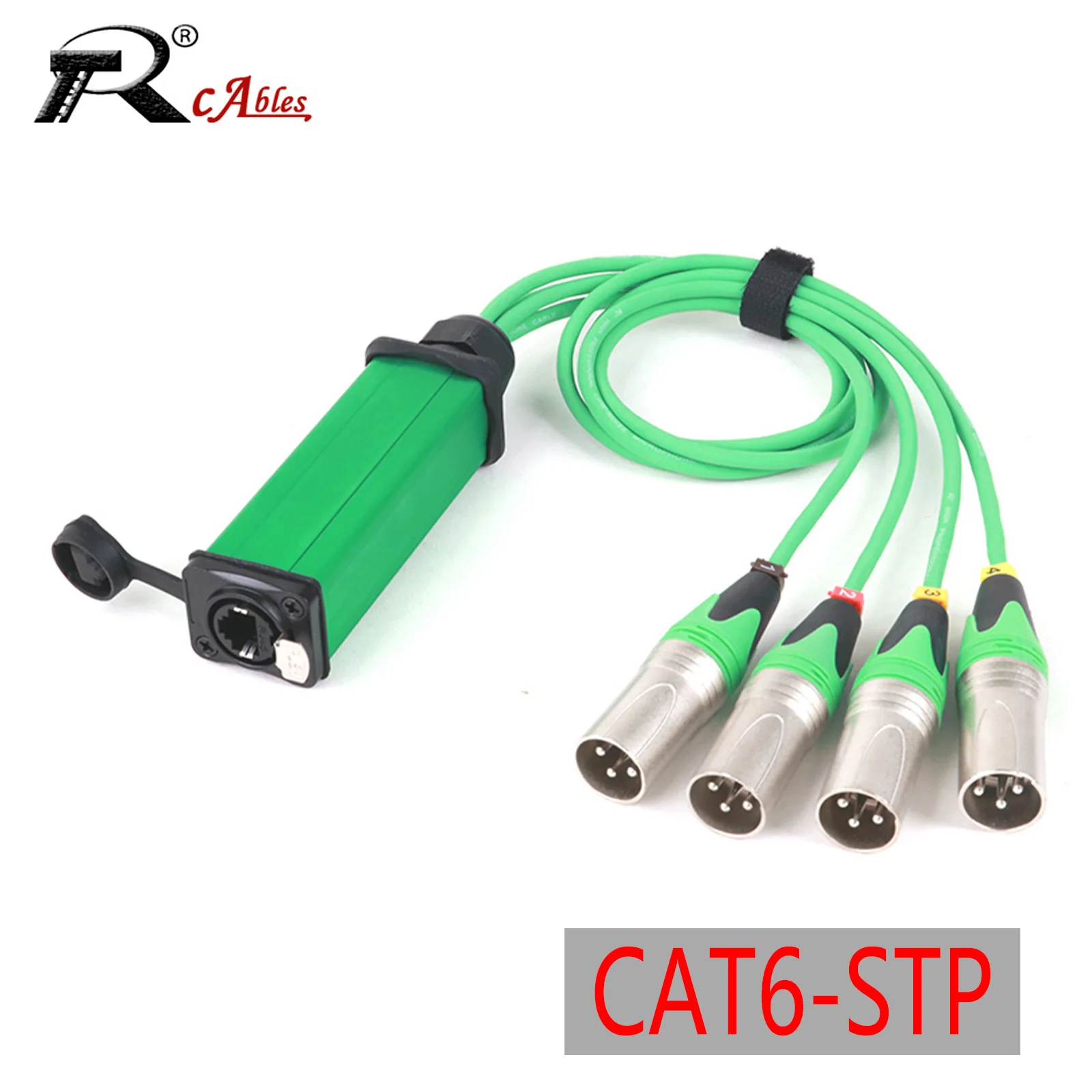 

1PC 4 Channel 3 Pin XLR Audio Network CAT6 Cable for Stage Sound Lighting and Recording Studio XLR Male To RJ45 Ethercon DMX512