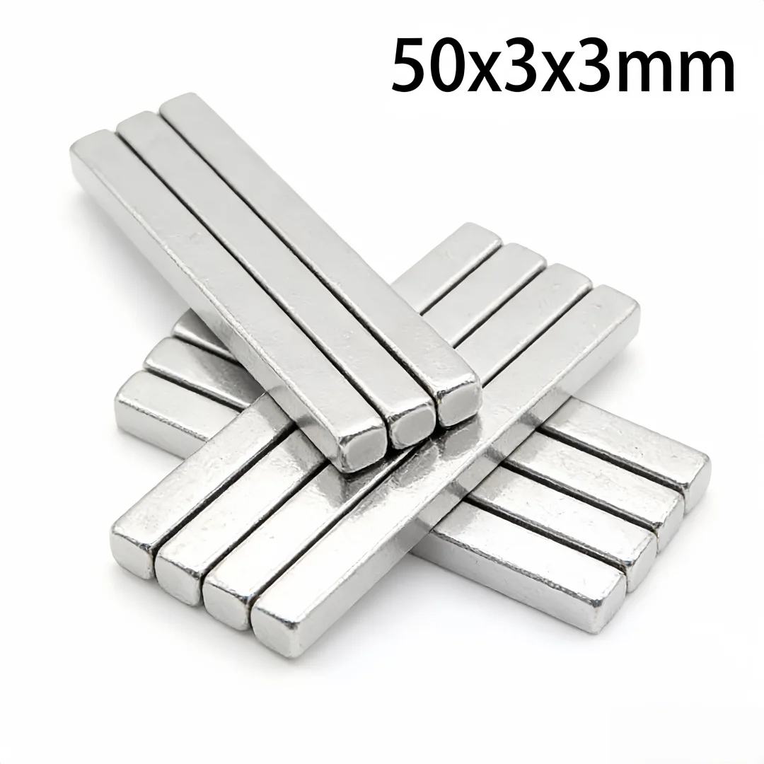 50x3x3mm Strong Magnet Sheet Block Magnets 50*3*3 For Home Refrigerators, Offices DIY 50x3x3