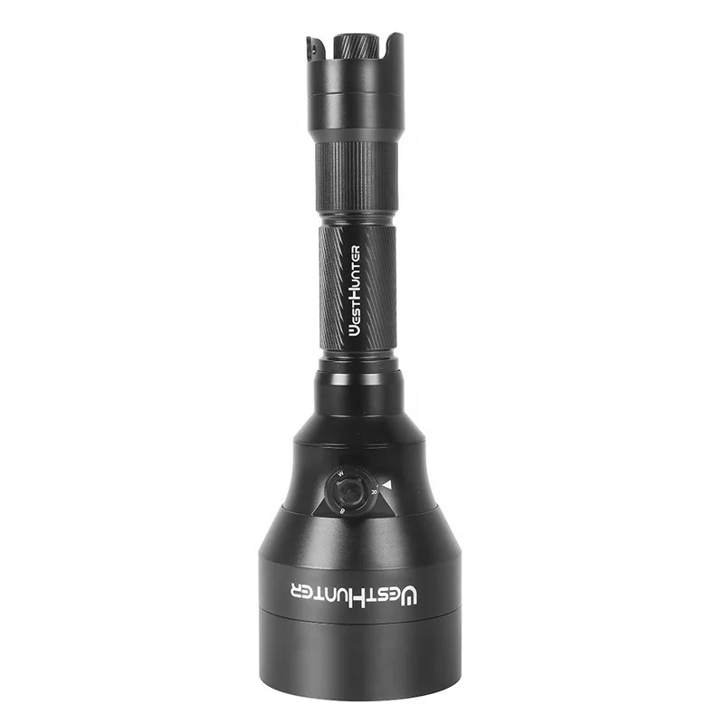 White/Red/IR850nm 3 in 1 Hunting IR Torch Lantern 0-100% Intensity Control Zoomable 67mm Lens Night Vision LED Flashlight