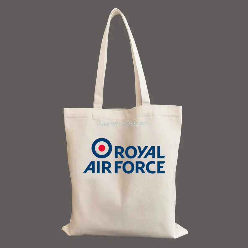 

Royal Air Force Military Air Raf Tote Bags For Women Canvas New Luxury Handbags Shopping Printed Bag Fabric Reusable Handbag