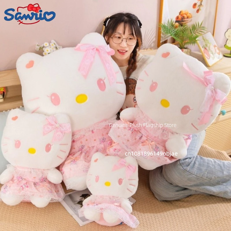 30/40/50/70CM Duży rozmiar Sanrio Hello Kitty Kreskówka Anime Pluszowa lalka Dekoracja pokoju Śliczna poduszka Pluszowe ozdoby Prezenty