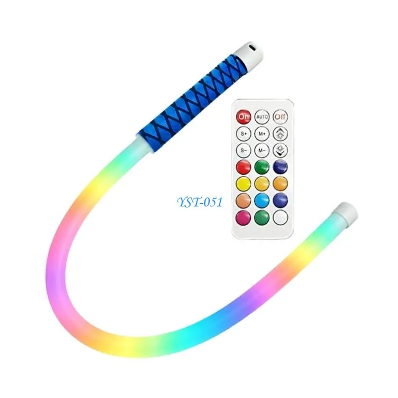 E15A Rechargeable 1 Meter Elastic Handheld bright Light Tube Party Decor Colorful