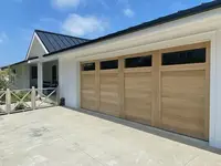 Luxury Design Aluminum Alloy Glass Garage Doors Automatic Heat Insulated Overhead Hurricane Resistant Waterproof Garage Door 4