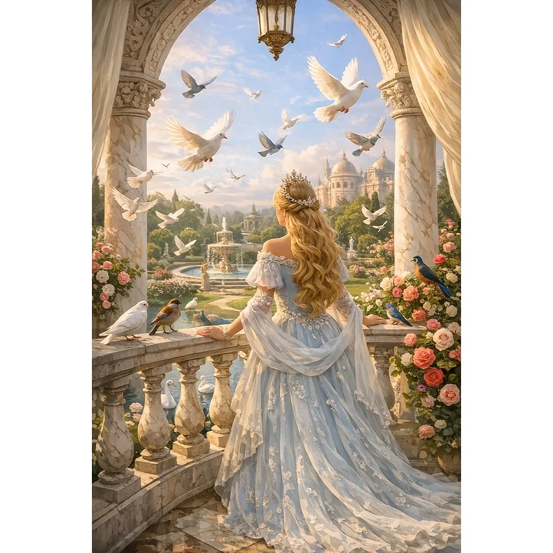 500/1000/1200/2000PCS Puzzles for Adults Beautiful Princess,Jigsaw Puzzles Brain Challenge Game Gift Home Decor