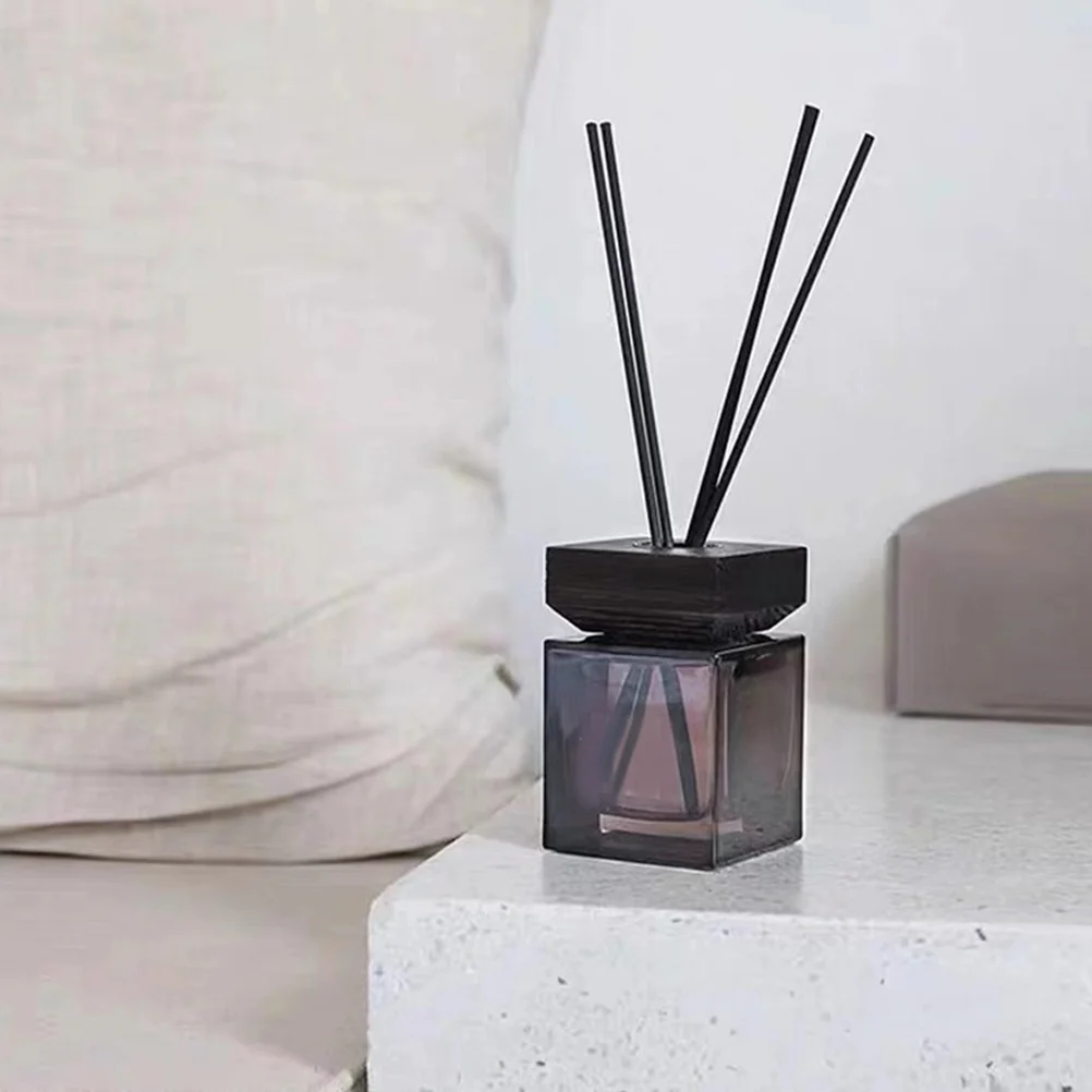 100Ml Aromatherapy Diffuser Bottle With Wooden Cap Rattan Sticks Home Scent Essential Oil Container Fresh Eco