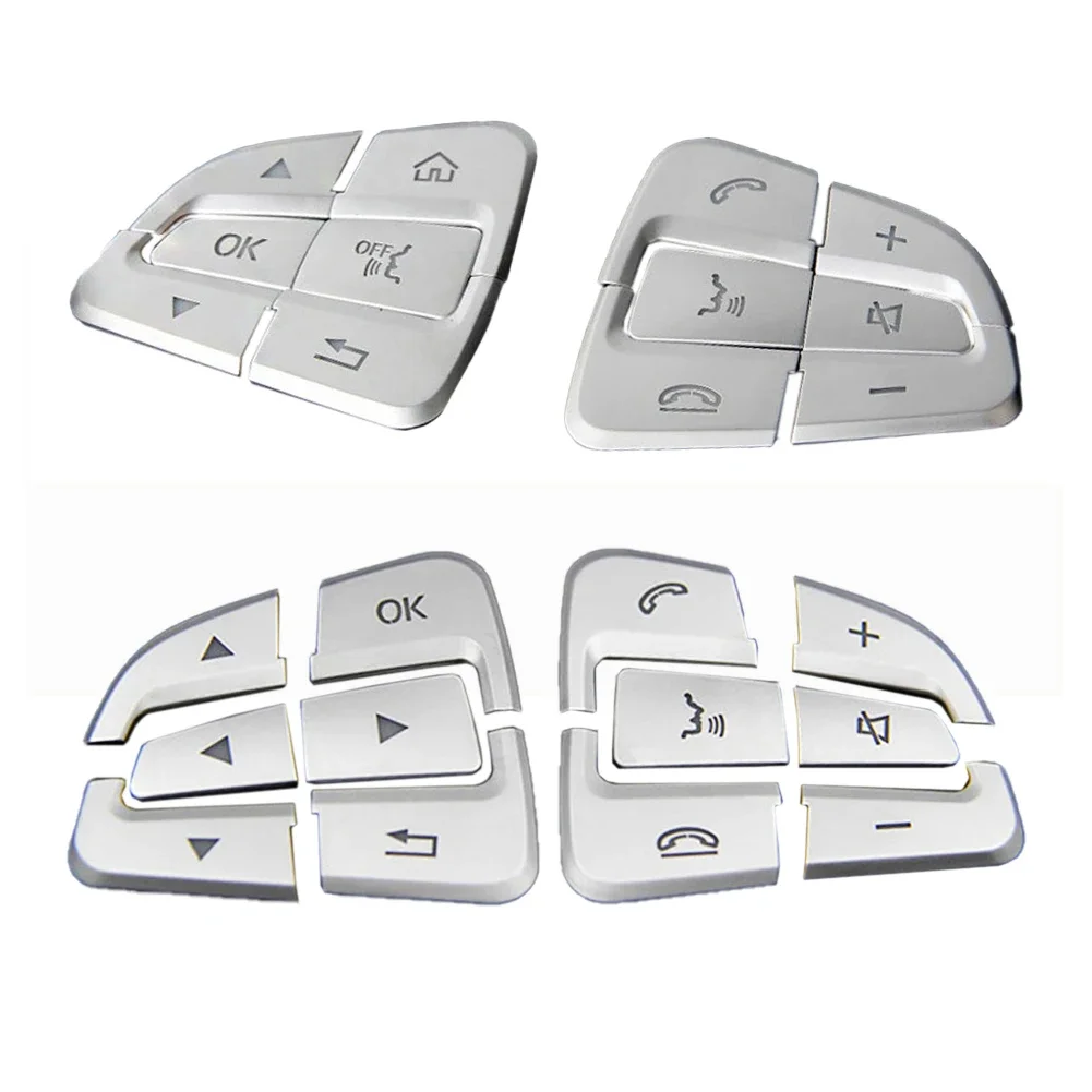 

Car Styling Steering Wheel Button Covers Trim Stickers for Mercedes Benz GLC X253 C Class W205 CLA GLA A Class