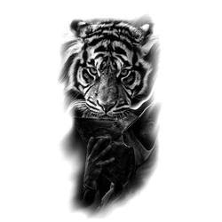 6 Styles Snake/Tiger/lions  Waterproof Temporary Tattoos Men Flash Tatoo Stickers Tattoo Body Art Henna Animal Tattoos