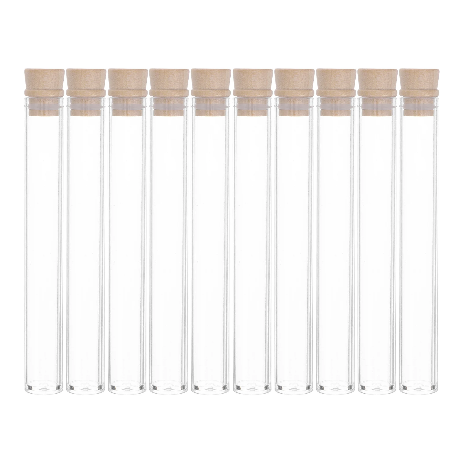 

10 Pcs Acrylic Sample Tube Clear Tubes Trachea with Caps Scented Stick Holder Sticks