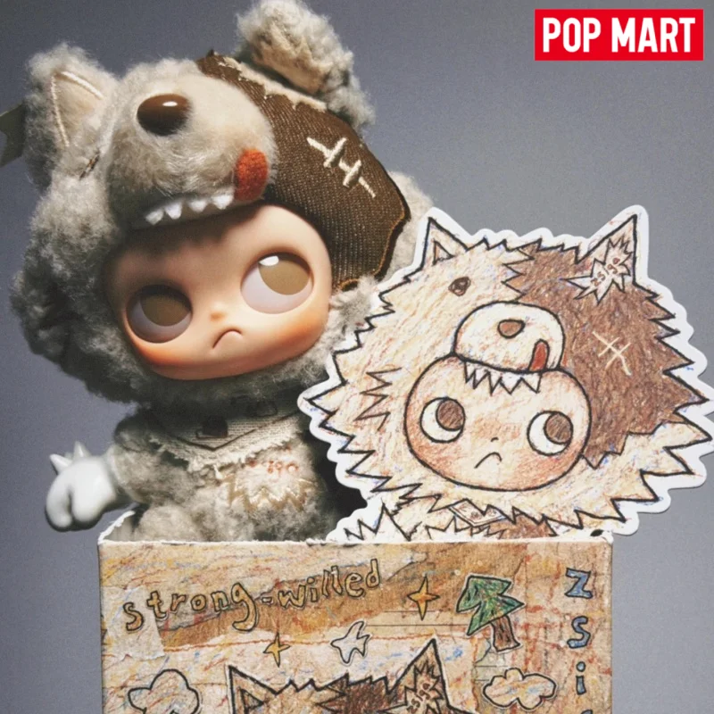 POP MART Thaïlande, série Zsiga Just A Little Courage, boîtes surprises, peluche, pendentif, jouet de collection, cadeaux mystères pour collectionneurs.
