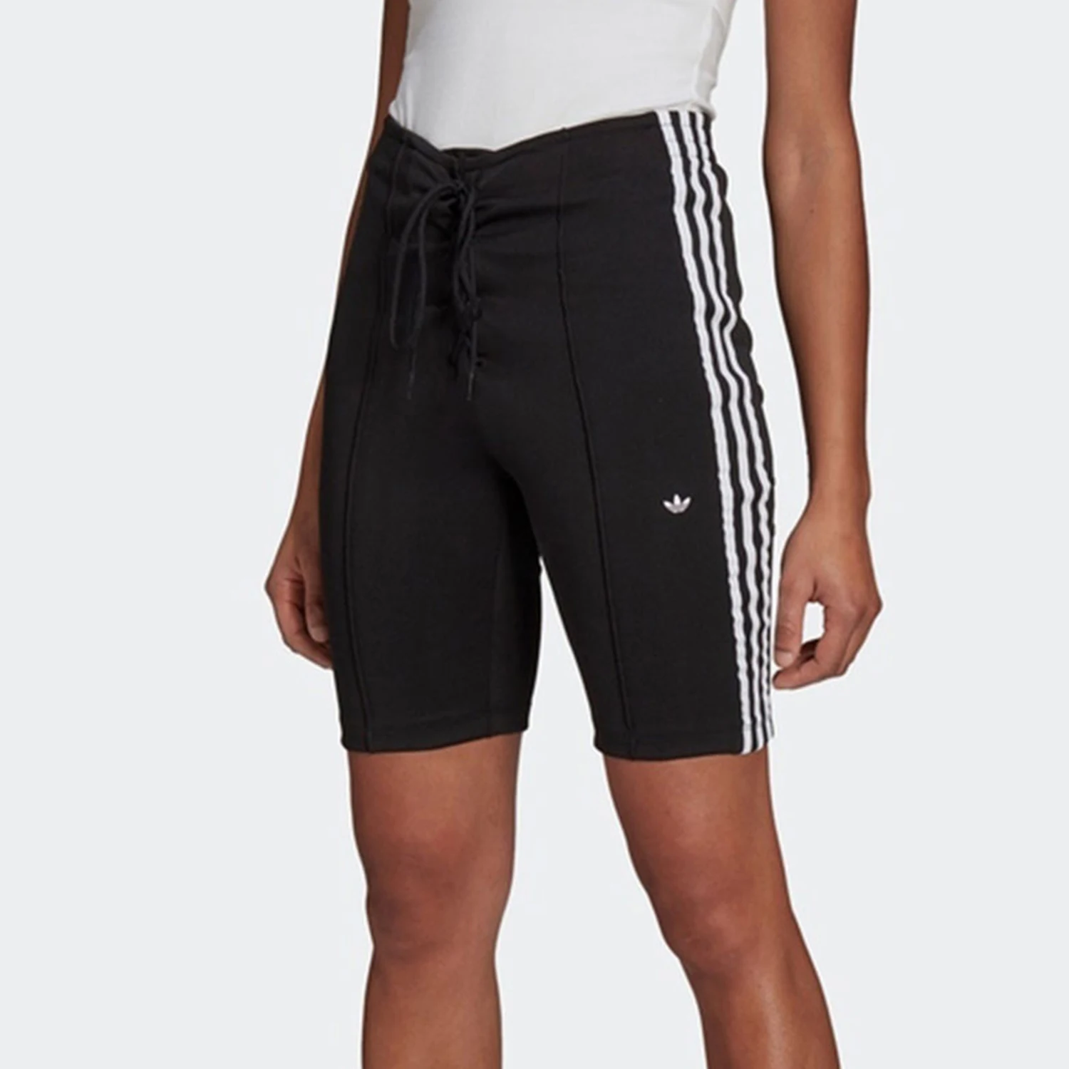 

Adidas Originals Женские спортивные шорты узкого кроя с завышенной талией и завязками спереди H15812