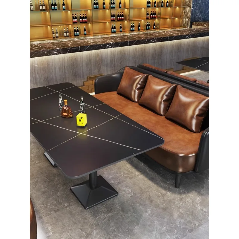 Industries til Bar Spezial tisch Clear Bar Sofa Musik Essbar Lose Tisch Rock Platte Bistro Karte Tisch und Stuhl Kombination