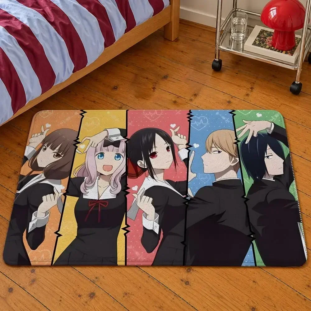 Love Kaguya-sama: Floor Anime War Mat Soft Flannel Entrance Doormat Non-Slip Washable Rug Chika For Is Bedroom Home Decor