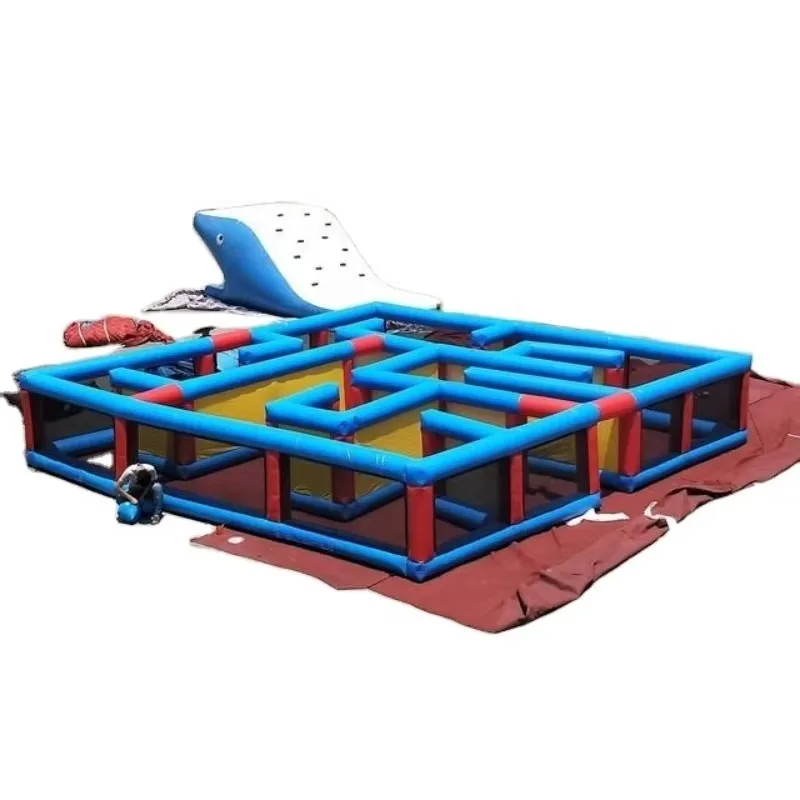 Popular Adults and Children's Inflatable Maze Obstacle Game for Sale