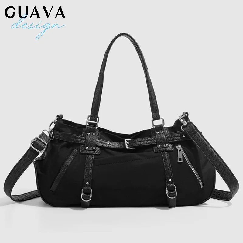 

Korean Cute Harajuku Style Y2k Large Capacity Handbag Shoulder Bags Nylon Waterproof Cloth Commuter Storage Bags Women's Bag