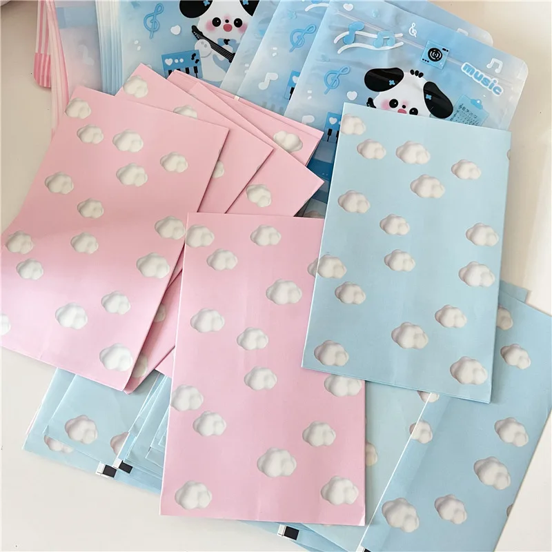 10pcs Ins Japan South Korea Cute Modeling Cloud Cowhide Paper Bag Gift Jewelry Bag Packaging Photography Prop Storage Paper