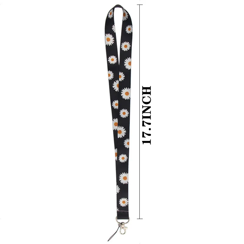 Little daisy Lanyard for Key Cute Neck Strap Card ID Badge Holder Key Chain Key Holder Accessories