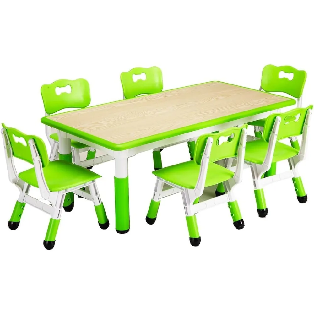 Kids Table and 6 Chair Set,47.20