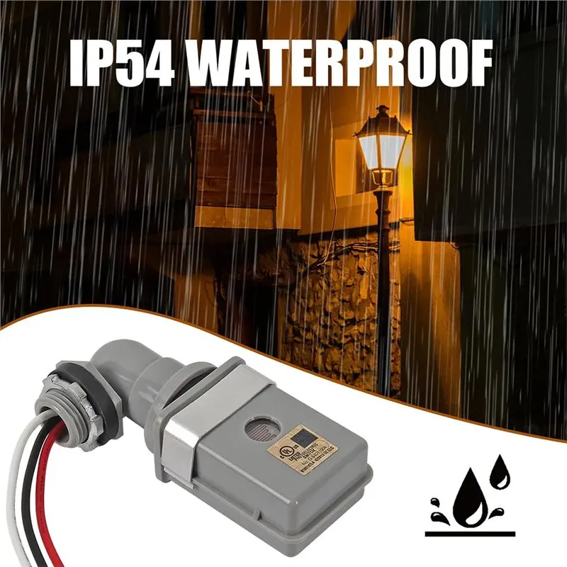 Super Deal -4Pcs Dusk To Dawn Photoelectric Switch Photocell Sensor For Outdoor Lights 120VAC 50/60Hz, IP54 Waterproof For Yard