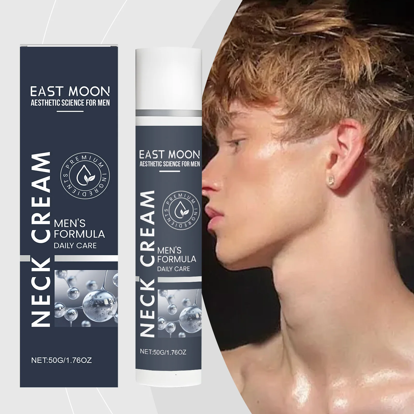 

Men's Neck Firming & Hydrating Cream - Boosts Elasticity Reduces Neck Wrinkles Nourishes Skin Daily Neck Care Moisturizing Cream