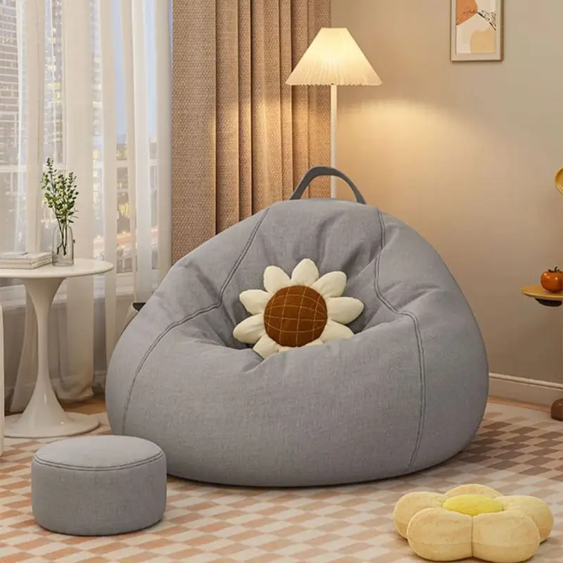 

Single Bean bag sofa living room lazy sofa balcony Relaxing bean bag chair Comfortable soft chair bedroom tatami Home furniture