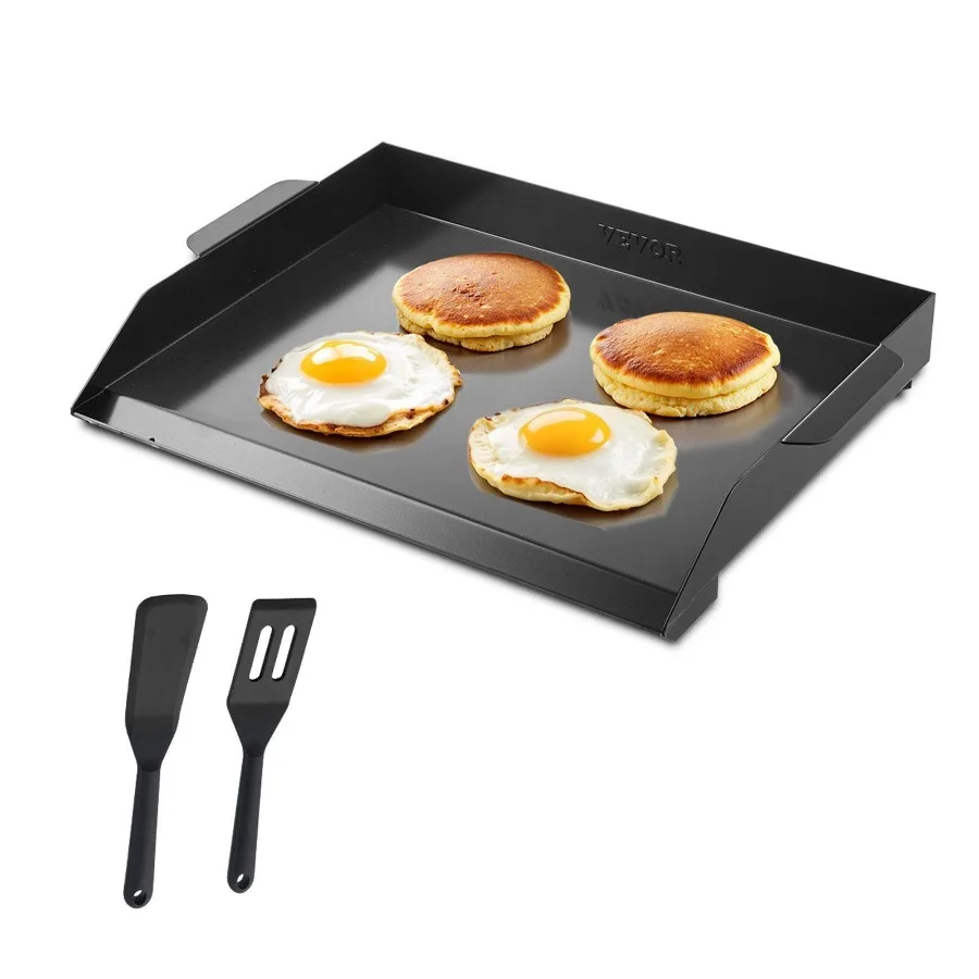 

Carbon Steel Griddle 22x16 inch Universal Flat Top Rectangular Plate Gas Grill Griddle for BBQ Grill Teppanyaki Portable Famil