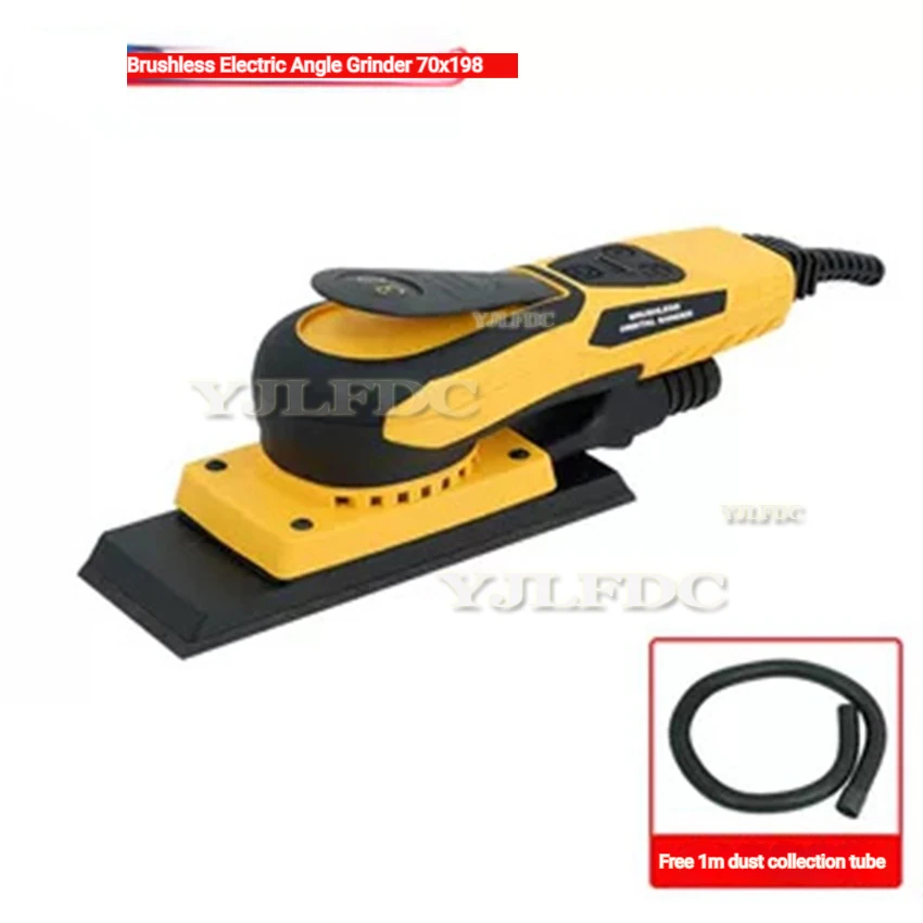 70X198mm dust-free eccentric brushless electric random sander for automotive wood sanding and polishing 350w