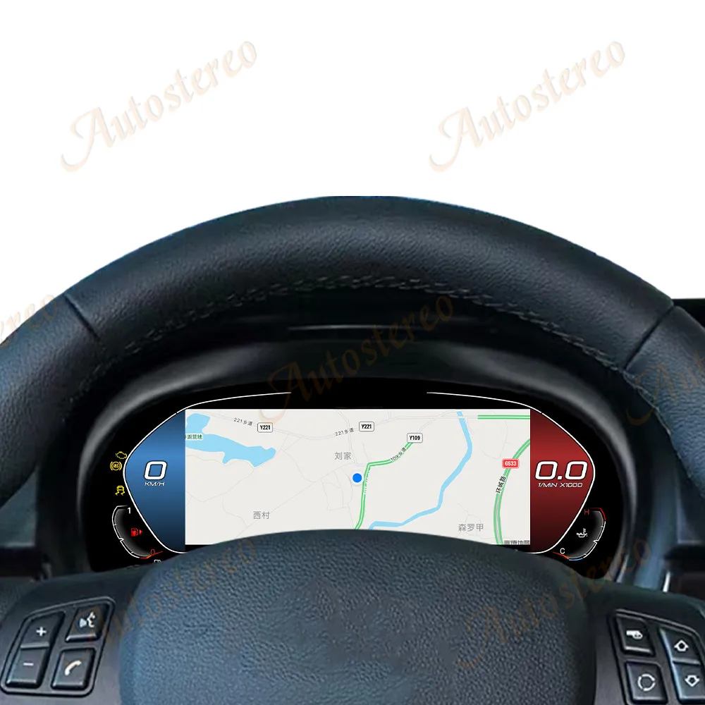 12.3 بوصة سيارة عداد المسافات الرقمي شاشة Carplay لسيارات BMW القديمة 3 سلسلة 2005-2012 LCD لوحة أداة سرعة متر العنقودية الرقمية